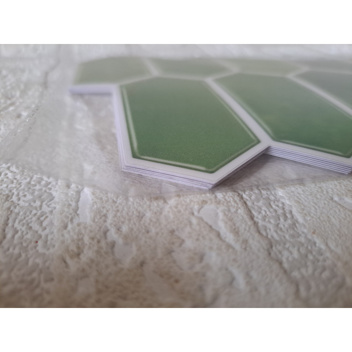 72 zelfklevende 2D PVC wandtegels, 30x15cm - wandtegels