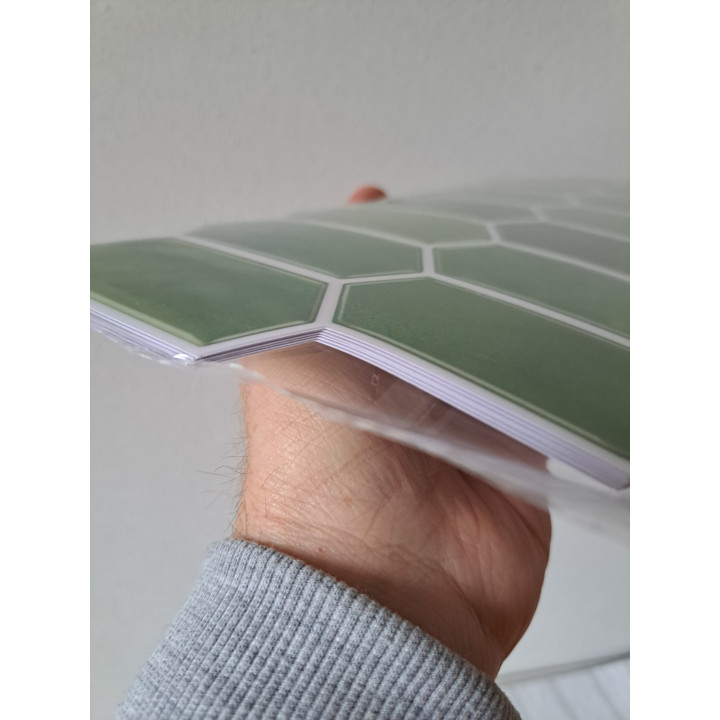 72 zelfklevende 2D PVC wandtegels, 30x15cm - wandtegels