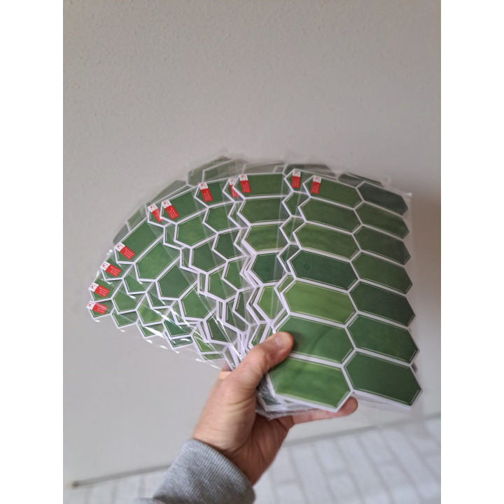 72 zelfklevende 2D PVC wandtegels, 30x15cm