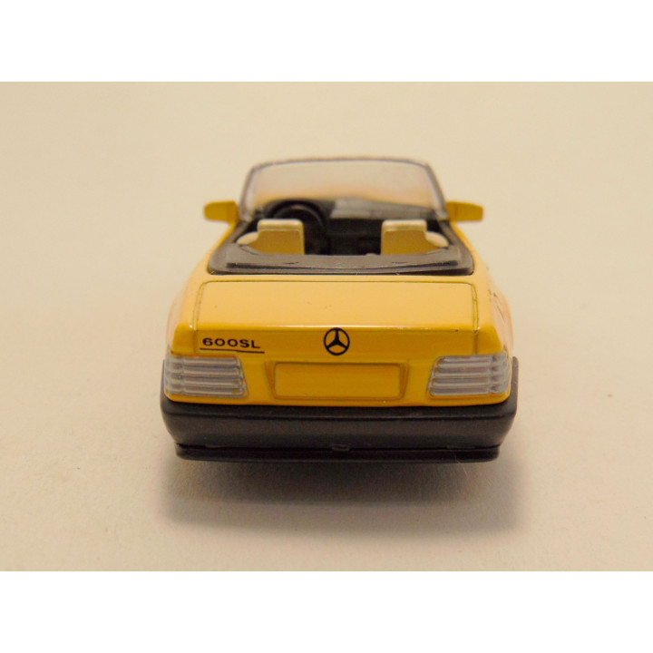 Mercedes 600 SL Cabrio 1992 Newray 1:43 geel