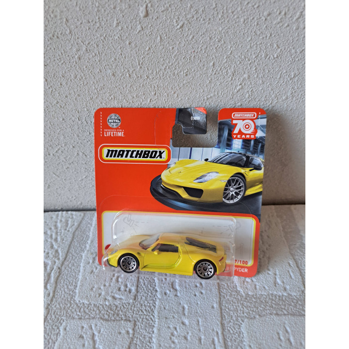 Porsche 918 Spyder, Matchbox 2023-077 - modelauto