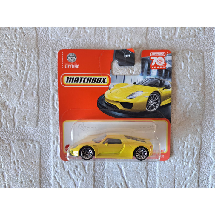 Porsche 918 Spyder, Matchbox 2023-077 - modelauto