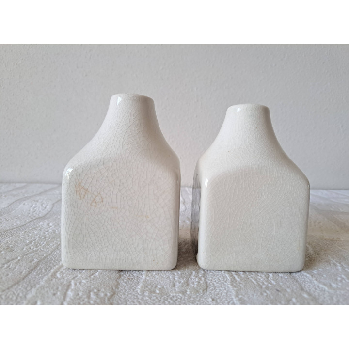 Peper en zoutstel met krakelee, porselein 7x7xx11cm - peper en zoutstellen