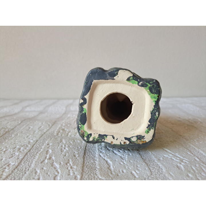 Kabouter met boek en schildpad, aardewerk 8x8x25cm - dierfiguren