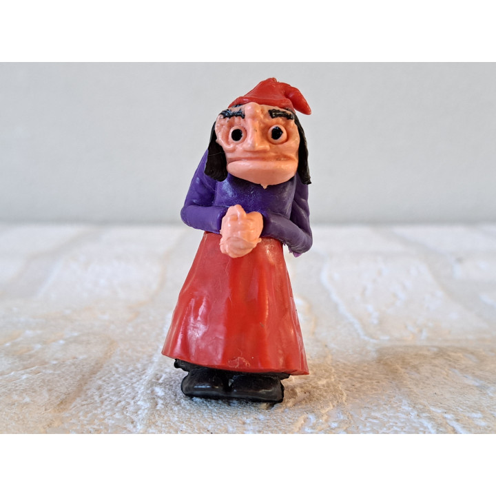 Eucalypta, Paulus de Boskabouter 1967, hard rubber 3x4x5.5cm - Kuifje