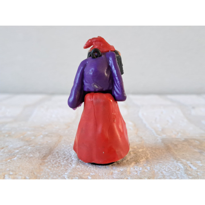 Eucalypta, Paulus de Boskabouter 1967, hard rubber 3x4x5.5cm - Kuifje