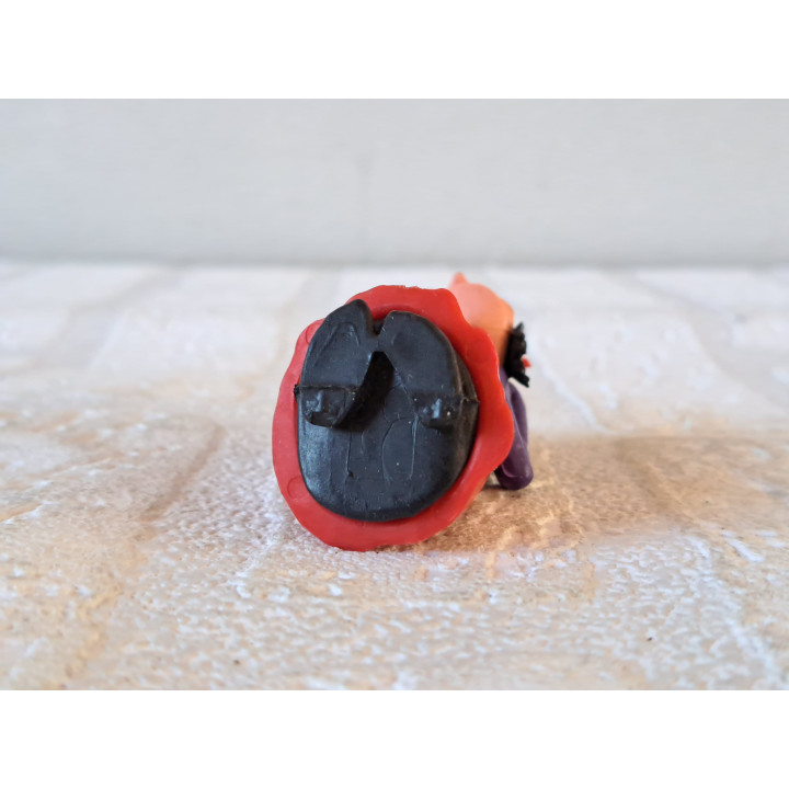 Eucalypta, Paulus de Boskabouter 1967, hard rubber 3x4x5.5cm - Kuifje