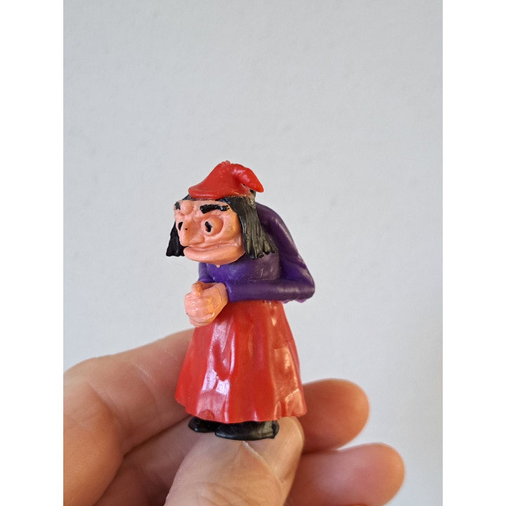 Eucalypta, Paulus de Boskabouter 1967, hard rubber 3x4x5.5cm