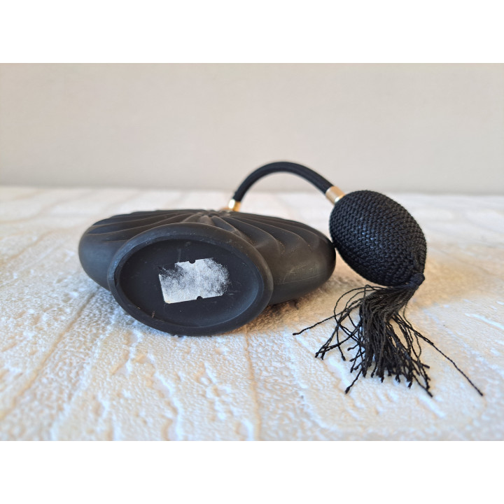 Parfumfles met verstuiver jaren 70, glas 10x6x14cm - Parfumflessen