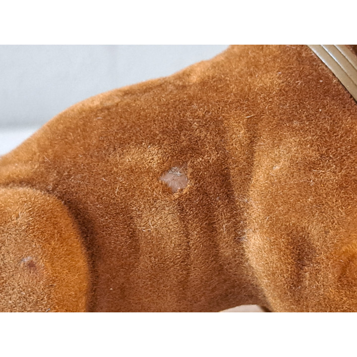 Knikkende teckel van flock, Simba, kunststof 18x6.5x10cm - honden