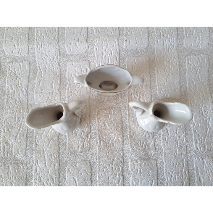 Melkkannetje - suikerpotje, Le Cottage Rose set, porselein - porselein