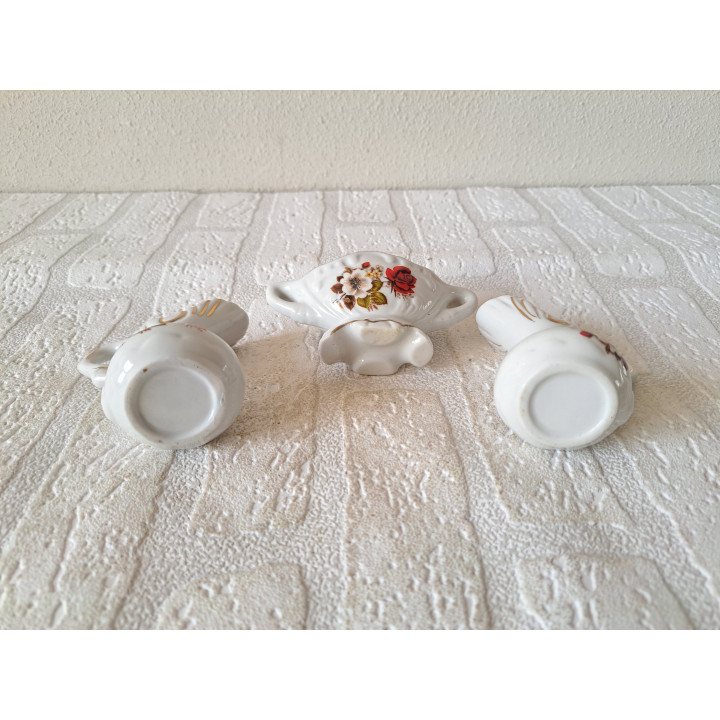 Vintage Set Miniatuurvaasjes En Schaaltje