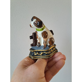 Hond deurstopper van gietijzer, 8x6x10cm