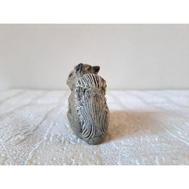 Verliefde eekhoorns, kunsthars 10x4x6cm - dierfiguren