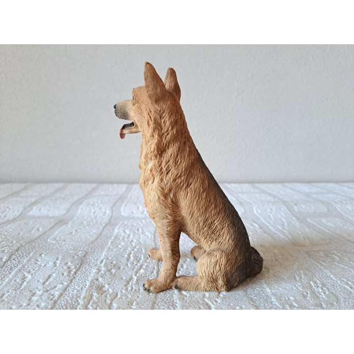 Duitse Herder hond, FARO, kunsthars 8x6x14cm - honden