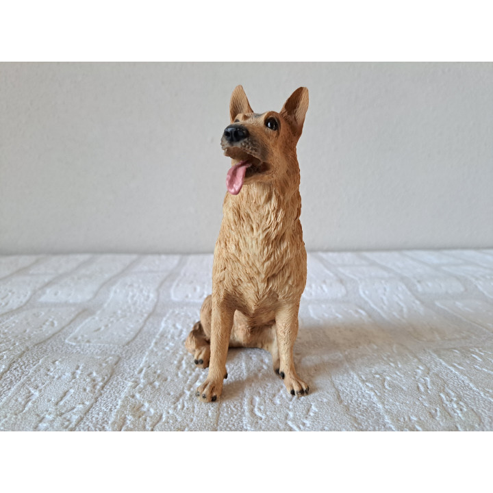 Duitse Herder hond, FARO, kunsthars 8x6x14cm - honden