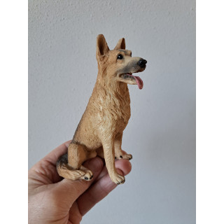 Duitse Herder hond, FARO, kunsthars 8x6x14cm