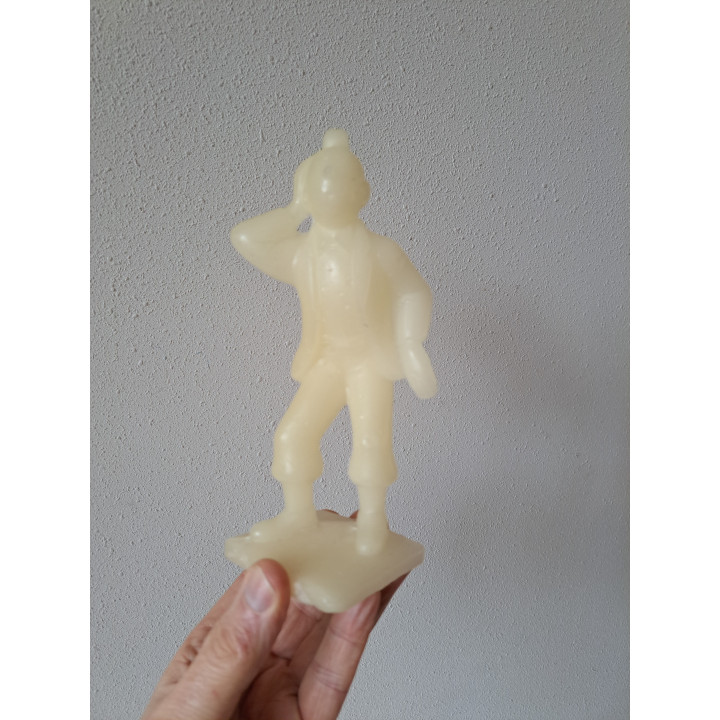 Kuifje Tintin Kaars Beeldje 9x7x19cm - Wax / Was