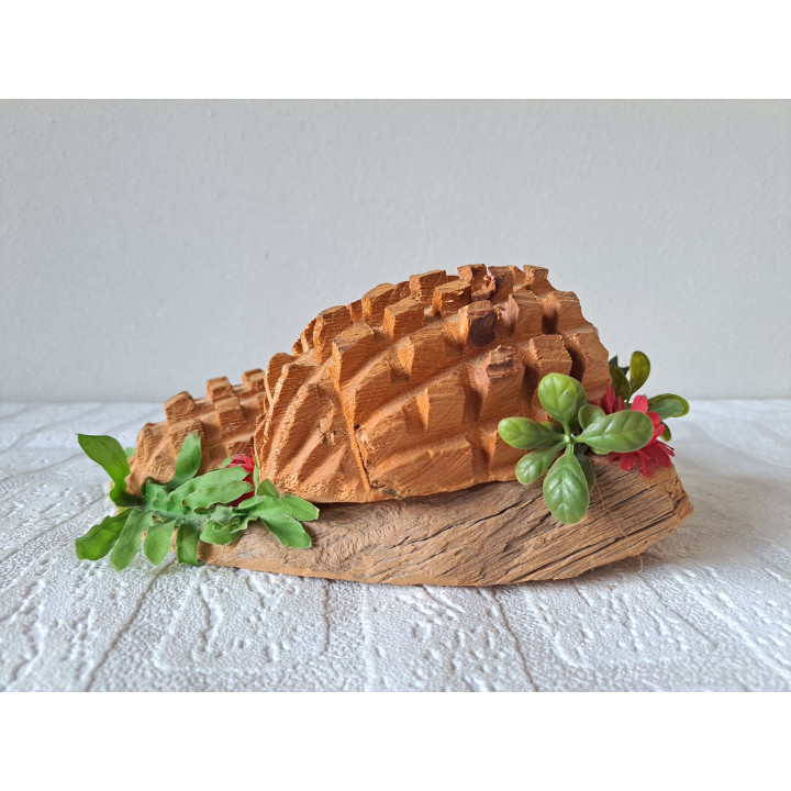 Familie Egel, Hout - stof - kunststof 22x20x11cm - dierfiguren