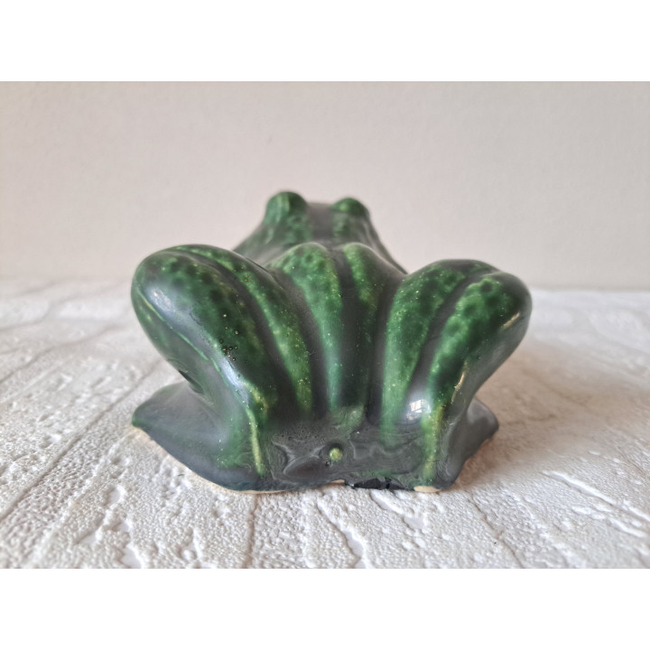 Grote kikker van porselein, 17x12x8cm - dierfiguren