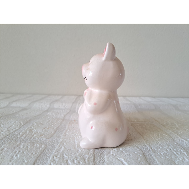 Drie varkens op een rij, porselein 15.5x6.5x11,5cm, dierfiguren