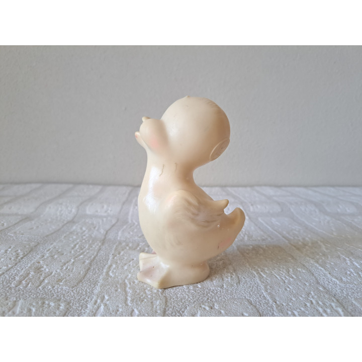 Italiaanse piep eend, Jaren 60-70, rubber 9x6x12cm - speelgoed