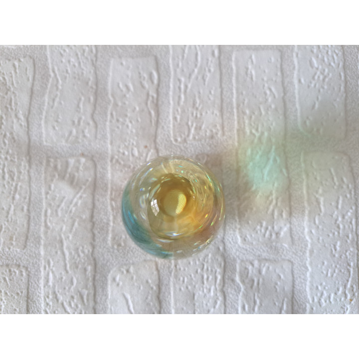 Presse-papier druppel van massief glas, D7xH10cm (a1) - glas