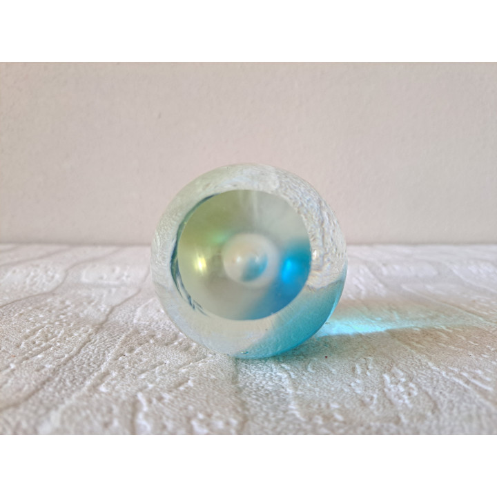 Presse-papier druppel van massief glas, D7xH10cm (a3) - glas