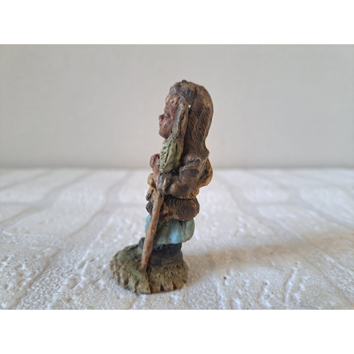 Inheemse Amerikaanse meisje, kunsthars D3xH7cm - beeldjes