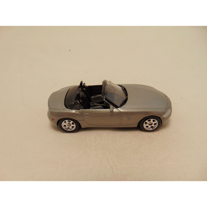 Bmw Z4 roadster cabrio 1:64 Welly 52242 zilvergrijs