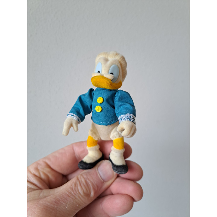 Oma Duck jaren 90, Simba Toys, kunststof en flock 5.5x4.5x10cm