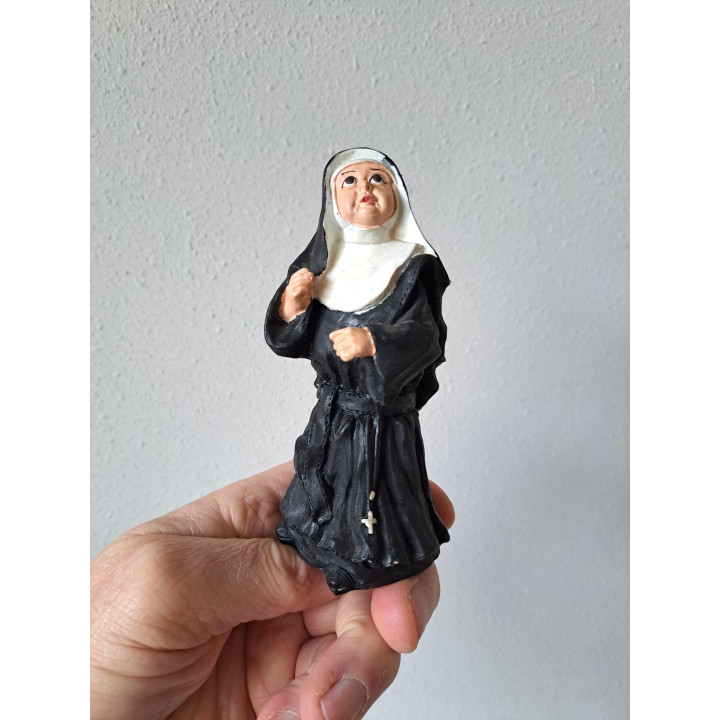 Non, Religieuze beeldje, kunsthars 5x6x13cm - beeldjes