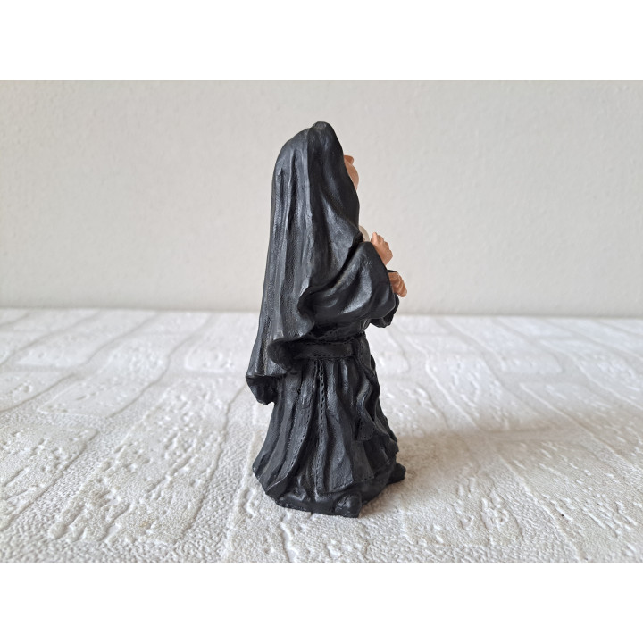 Non, Religieuze beeldje, kunsthars 5x6x13cm - beeldjes