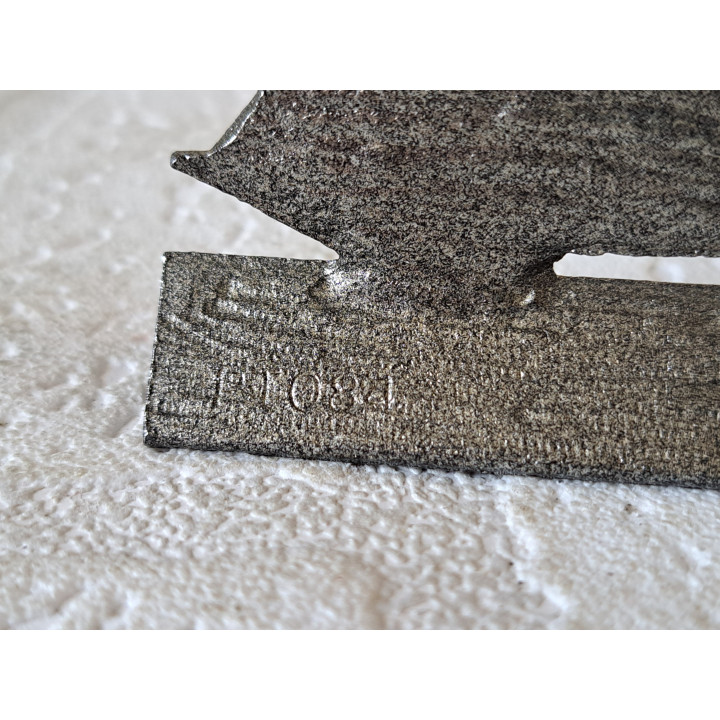 Ruiter op paard, metaal 5.5x2x6cm - paarden