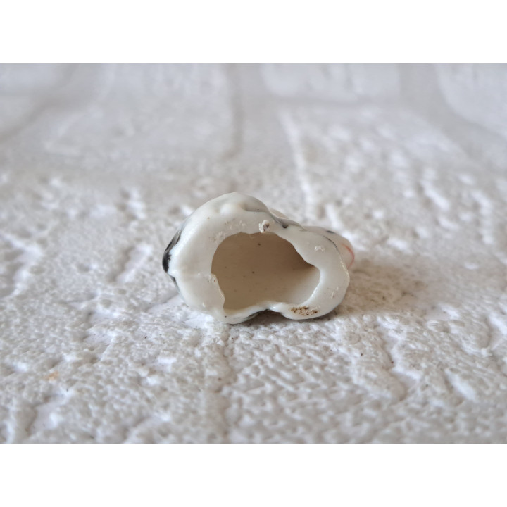 Mini muis van porselein, 2.5x1.5x1.5cm - dierfiguren