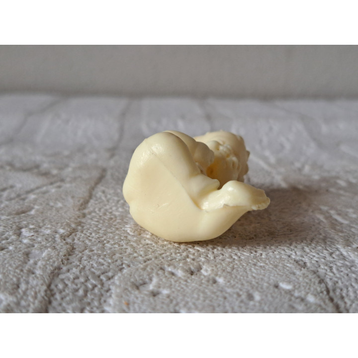 Meisje met strik, Omo waspoeder, kunststof 3x2.5x6cm - waspoeder