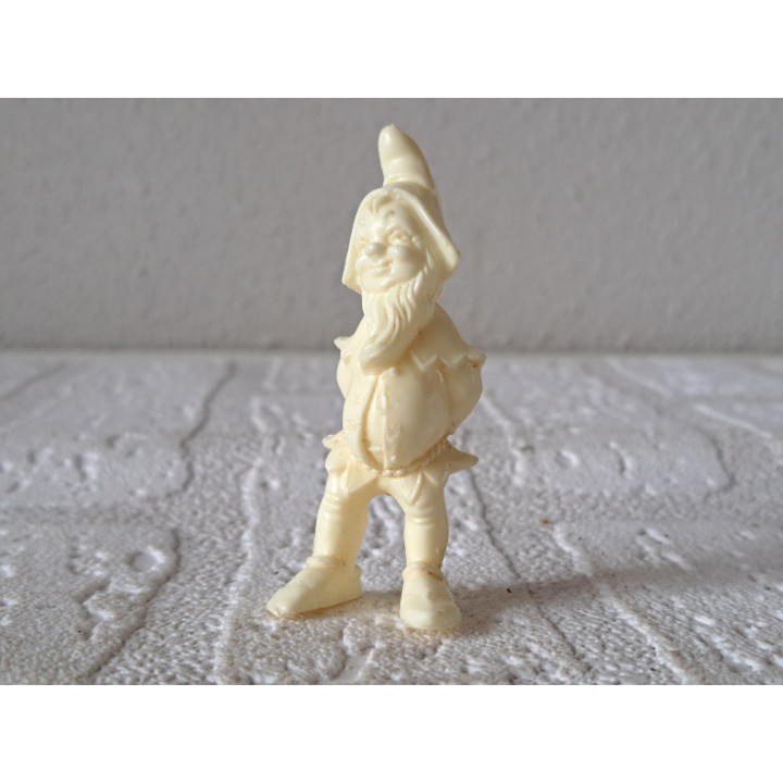 Kabouter, Fontanini Italië, kunststof 3x2.5x6cm - kabouters