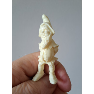 Kabouter, Fontanini Italië, kunststof 3x2.5x6cm