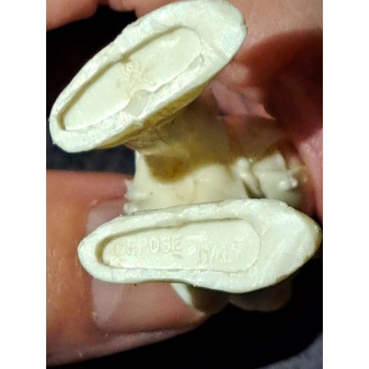 Kabouter, Fontanini Italië, kunststof 3x2.5x6cm - kabouters