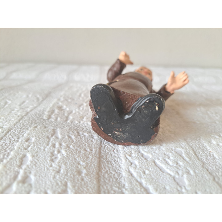 Pater, Religieus beeldje, kunsthars 7x5.5x12.5cm - beeldjes