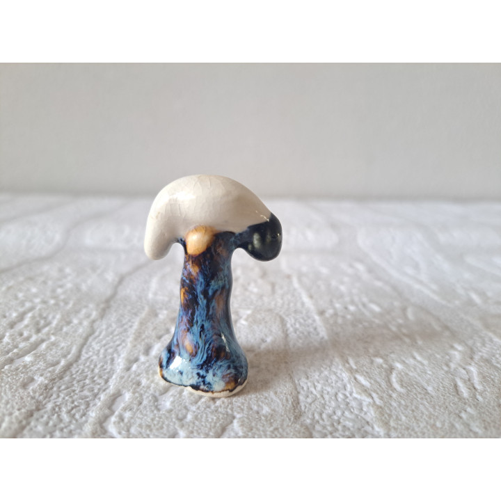 Ooievaar van aardewerk, 3x2.5x4.5cm - vogels