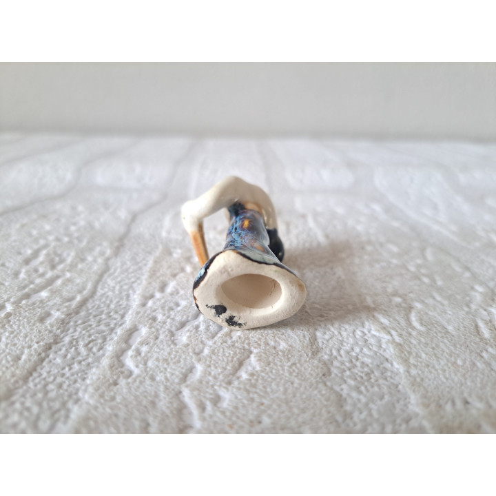 Ooievaar van aardewerk, 3x2.5x4.5cm - vogels