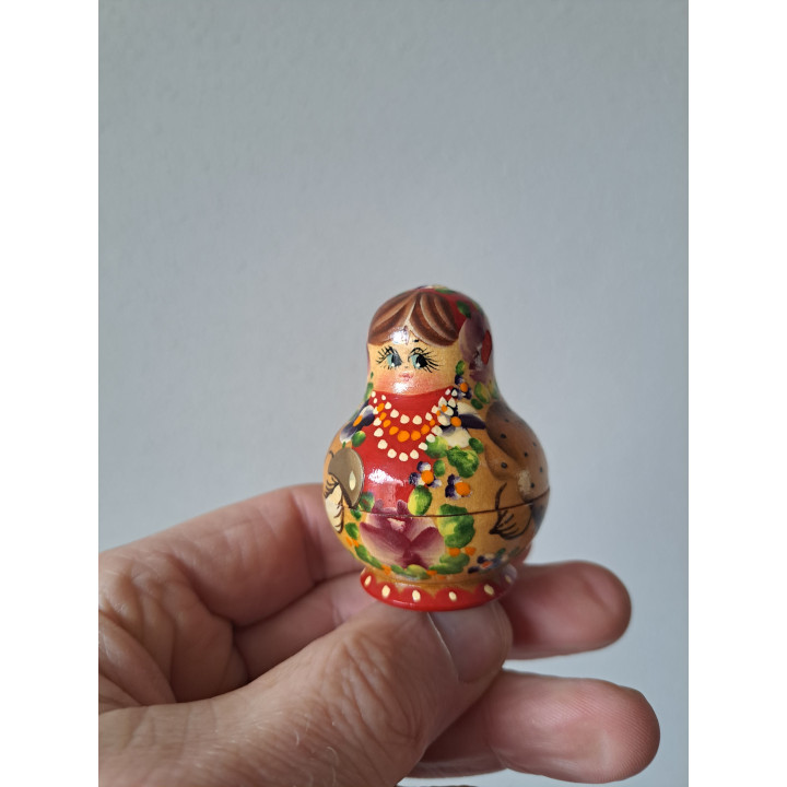 Russische matroesjka-nestpoppen, hout D4.5xH6cm
