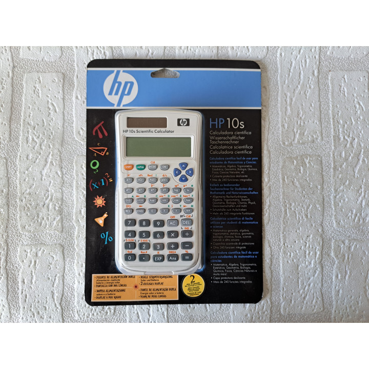 HP 10s Scientific Calculator 240 Functions Dual Power