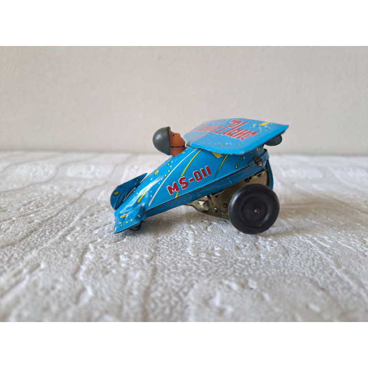 Trainingsvliegtuig, blikkenspeelgoed 8x10x6cm - blikkenspeelgoed