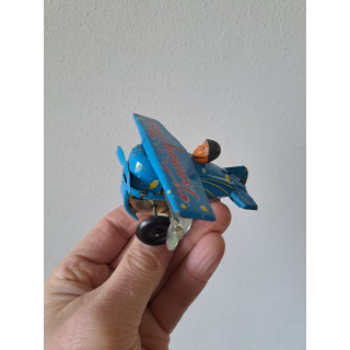 Trainingsvliegtuig, blikkenspeelgoed 8x10x6cm