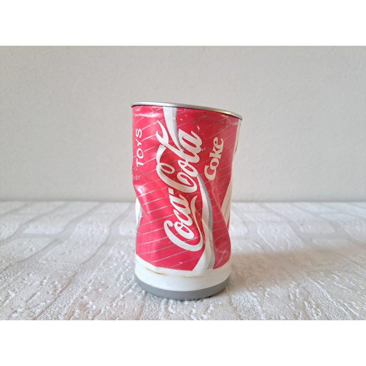 Dansende Coca Cola blikje, kunststof-metaal D7x11.5cm -  Coca Cola