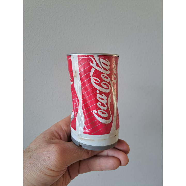 Dansende Coca Cola blikje, kunststof-metaal D7x11.5cm