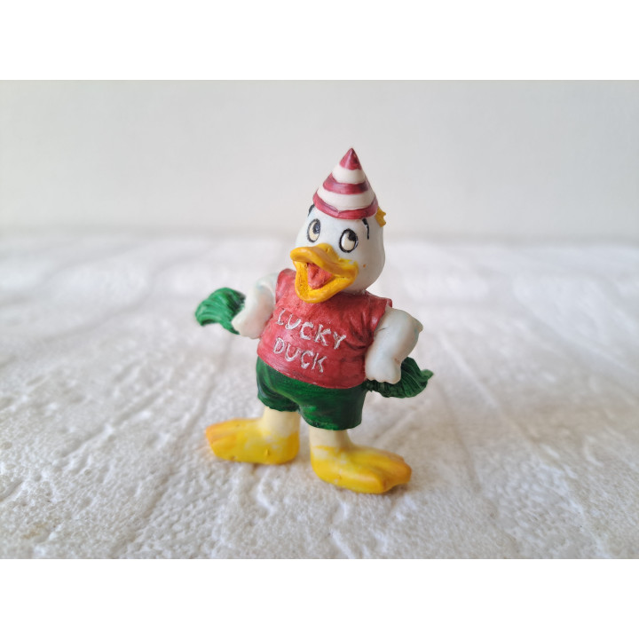 Eend Lucky Duck, kunsthars 4x2x5cm - dierfiguren