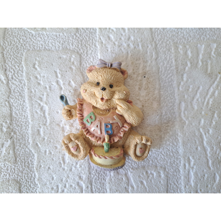 Beer is 1 jaar geworden keukenmagneet, kunsthars 6x2x7cm - keukenmagneten